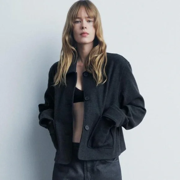Zara Jackets Coats Nwt Zara Woman Soft Pocket Jacket Coat